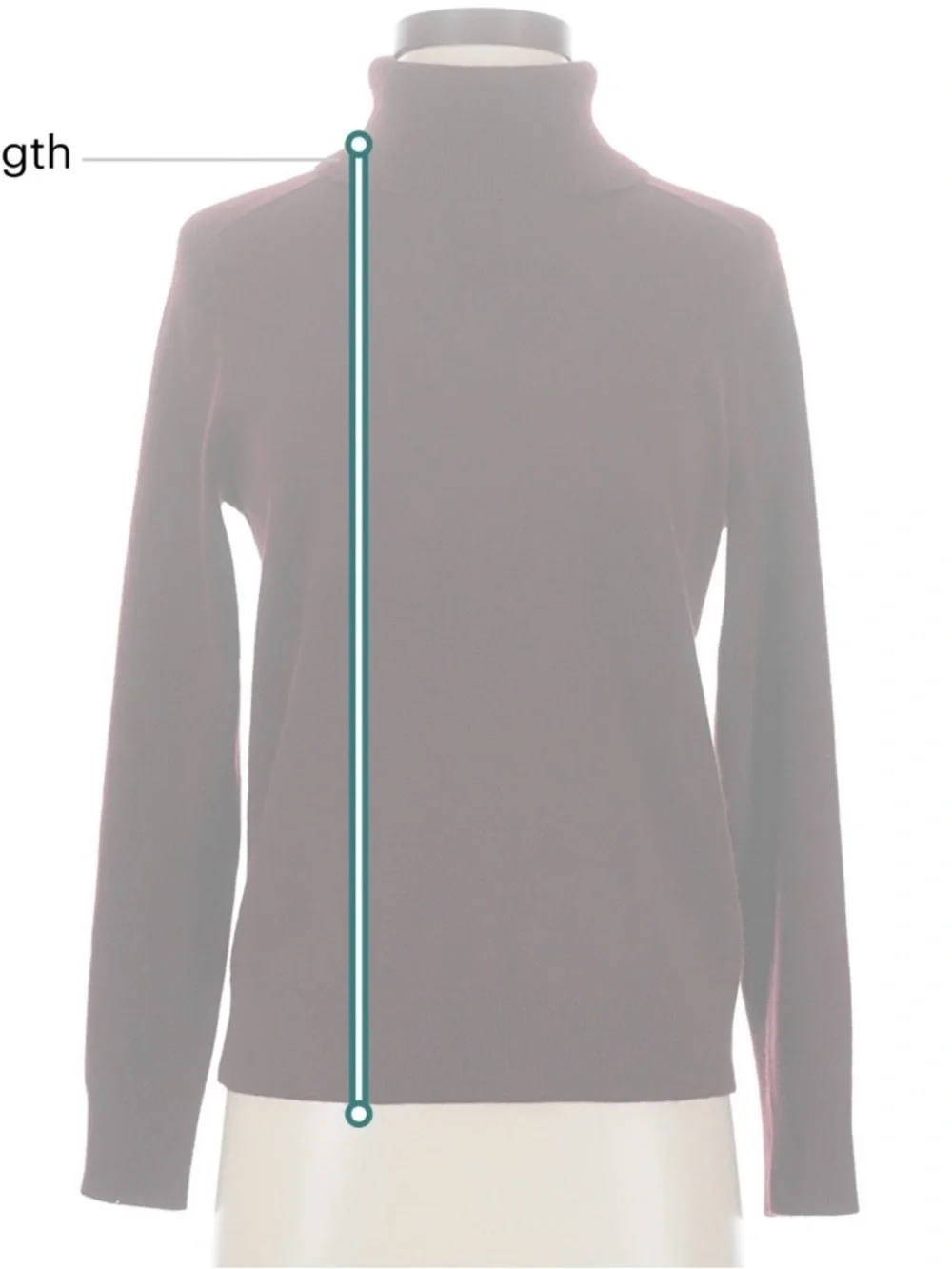 Quince Mongolian Cashmere Turtleneck Deep Burgundy Sweater - Small - Picture 6 of 7